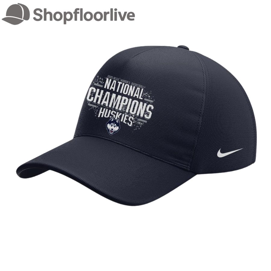 UConn Huskies 2025 Womenâ€™s Basketball 12th National Champions 3D Print Cap