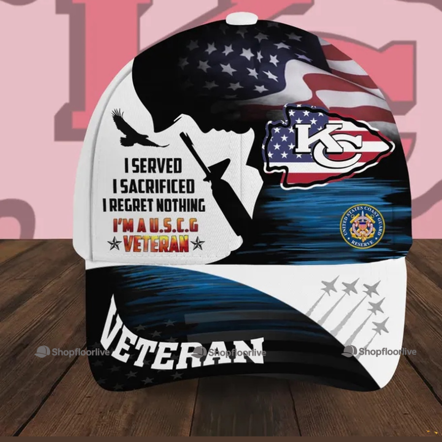 NFL San Francisco 49ers Special American Flag US Coast Guard Veteran Baseball Cap