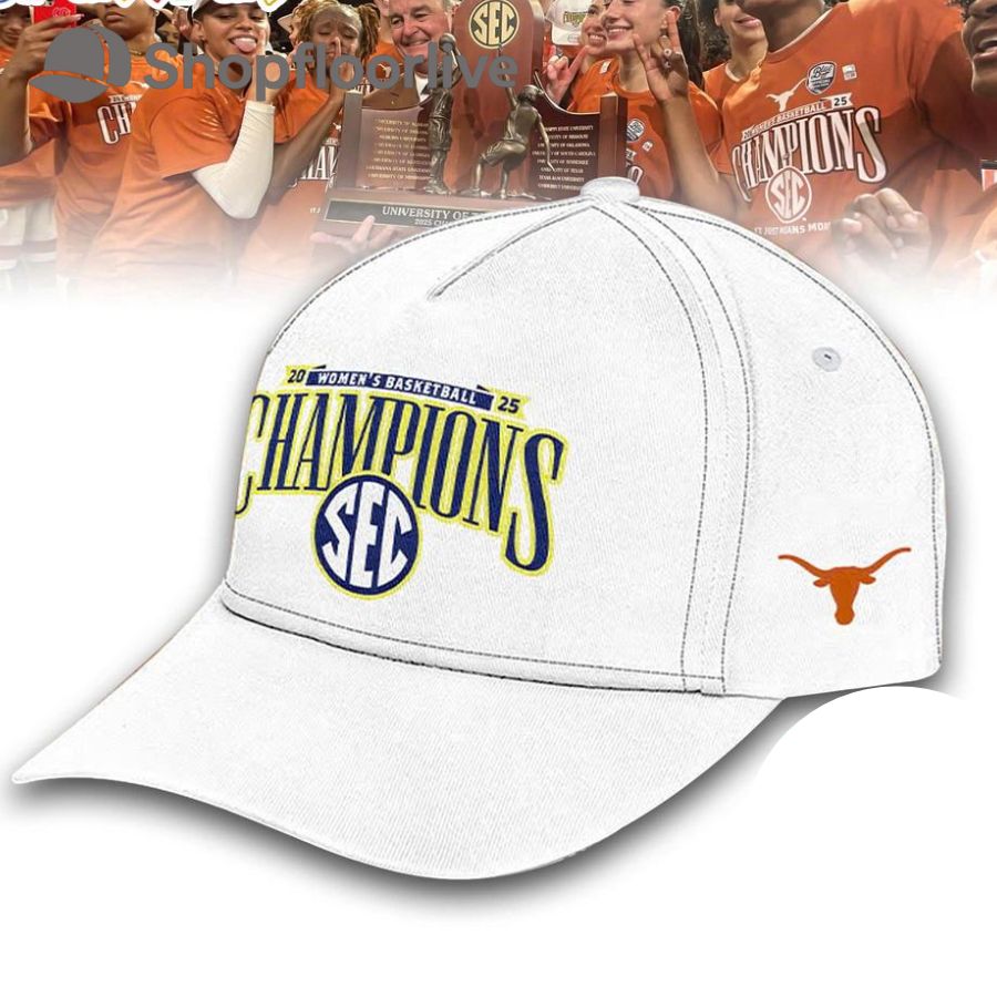 Texas Longhorns 2025 SEC Womenâ€™s Basketball Regular Season Champions Locker Room Cap