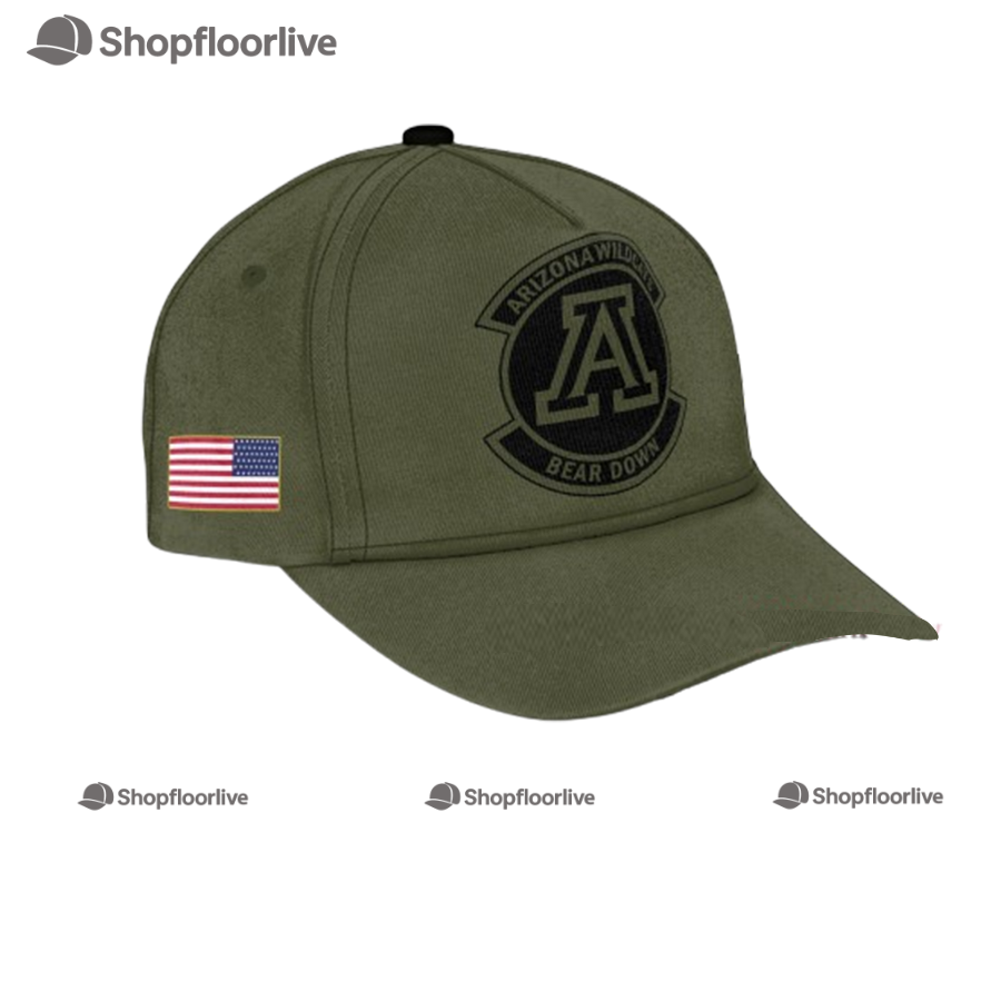 Arizona Wildcats Football Bear Down Veterans Baseball Cap