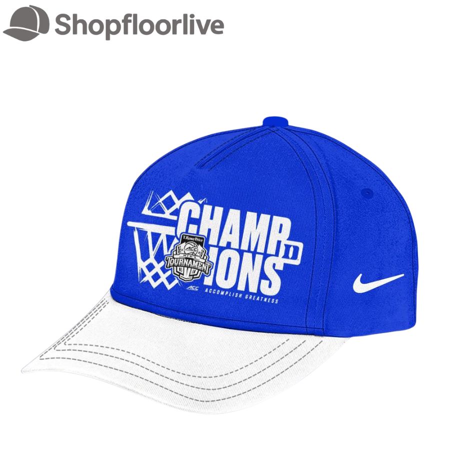 Duke Blue Devils 2025 ACC Menâ€™s Basketball Conference Tournament Champions Cap Hats