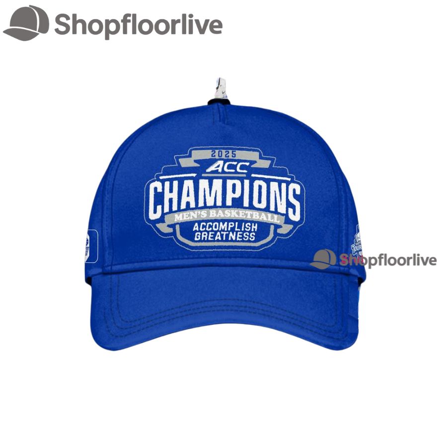 Duke Blue Devils 2025 ACC Menâ€™s Basketball Conference Tournament Champions 3D Print Cap
