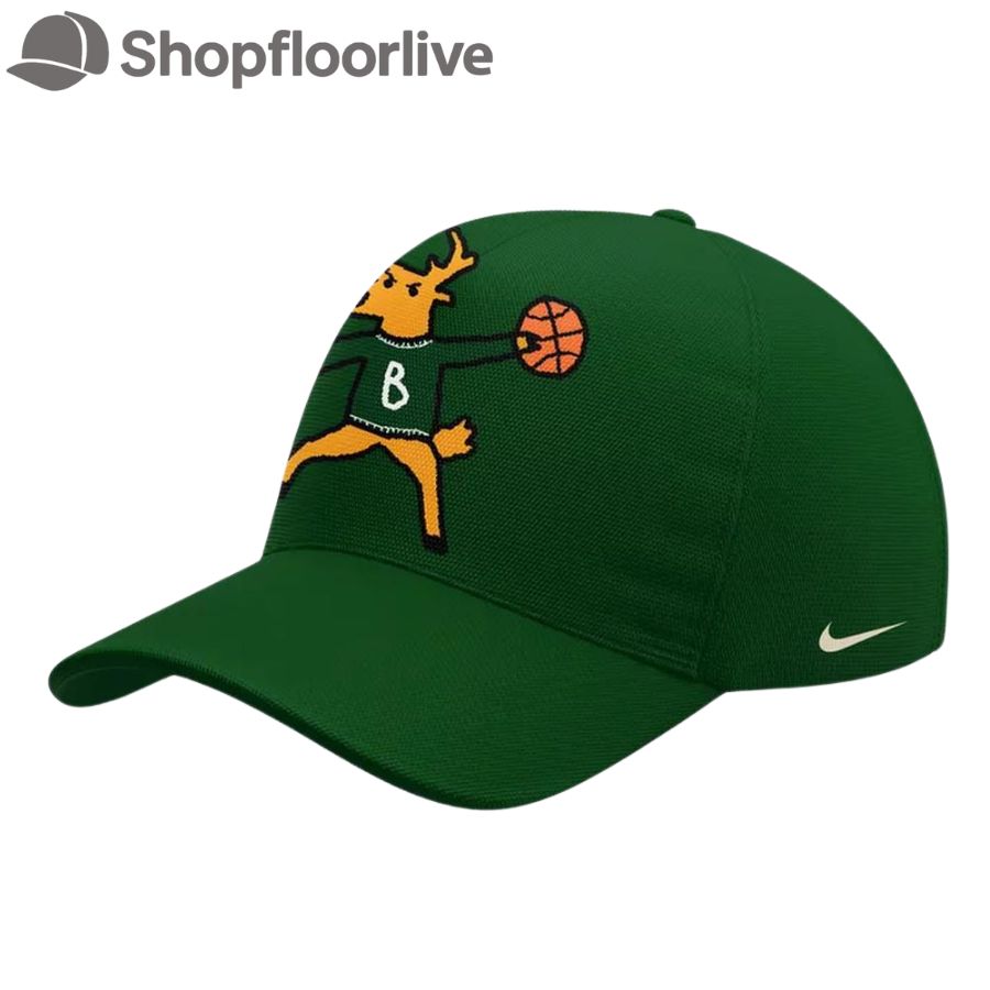 Milwaukee Bucks Basketball Logo Cartoon 2025 Special New Cap Hats