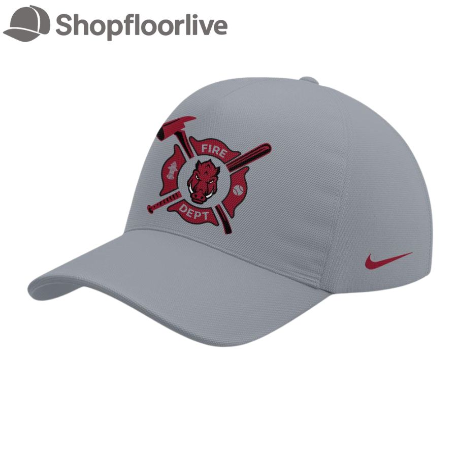 Arkansas Razorback x Firefighter Appreciation Night 3D All Over Print Cap Hats