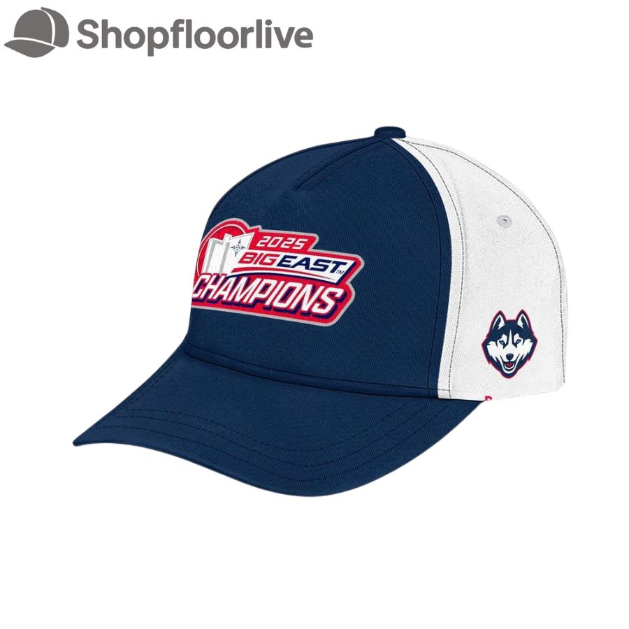UConn Huskies 2025 BIG EAST Womenâ€™s Basketball Conference Tournament Champions Cap Hats