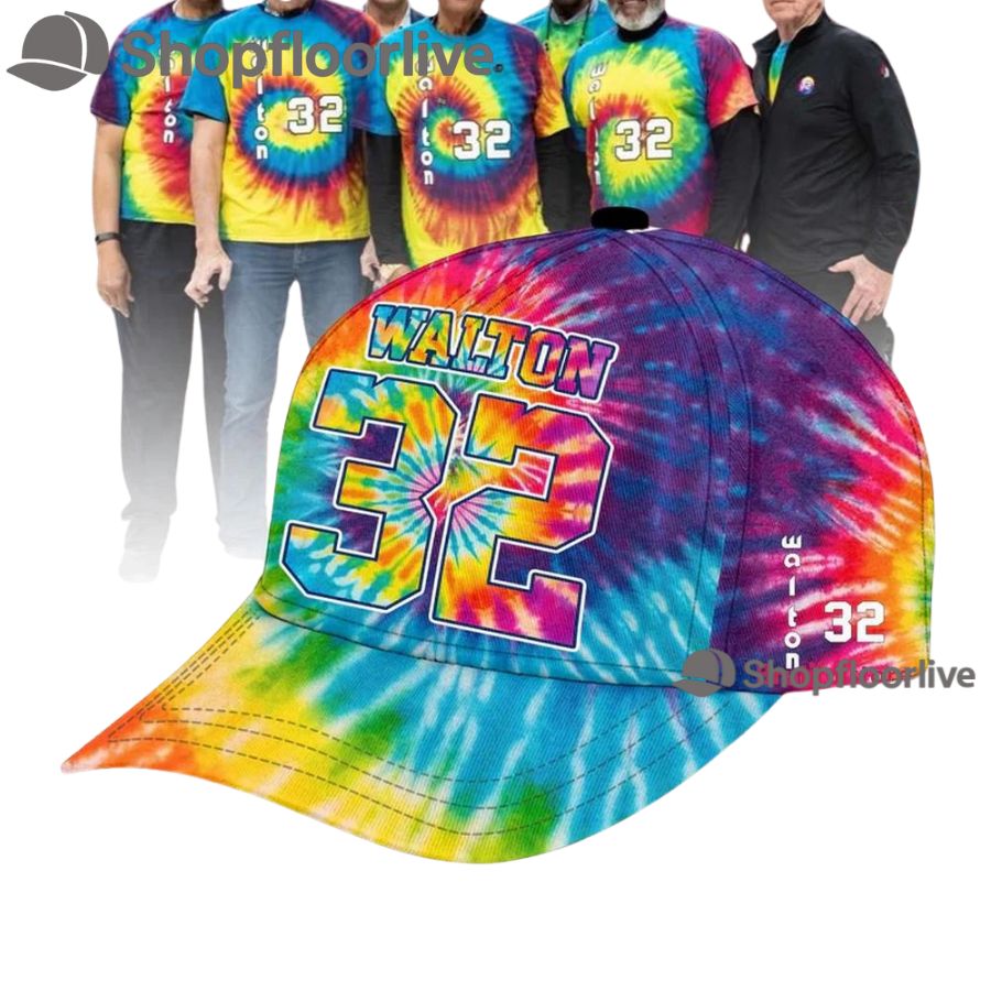 Portland Trail Blazers Limited Edition Bill Walton Tribute 3D All Over Printed Baseball Cap
