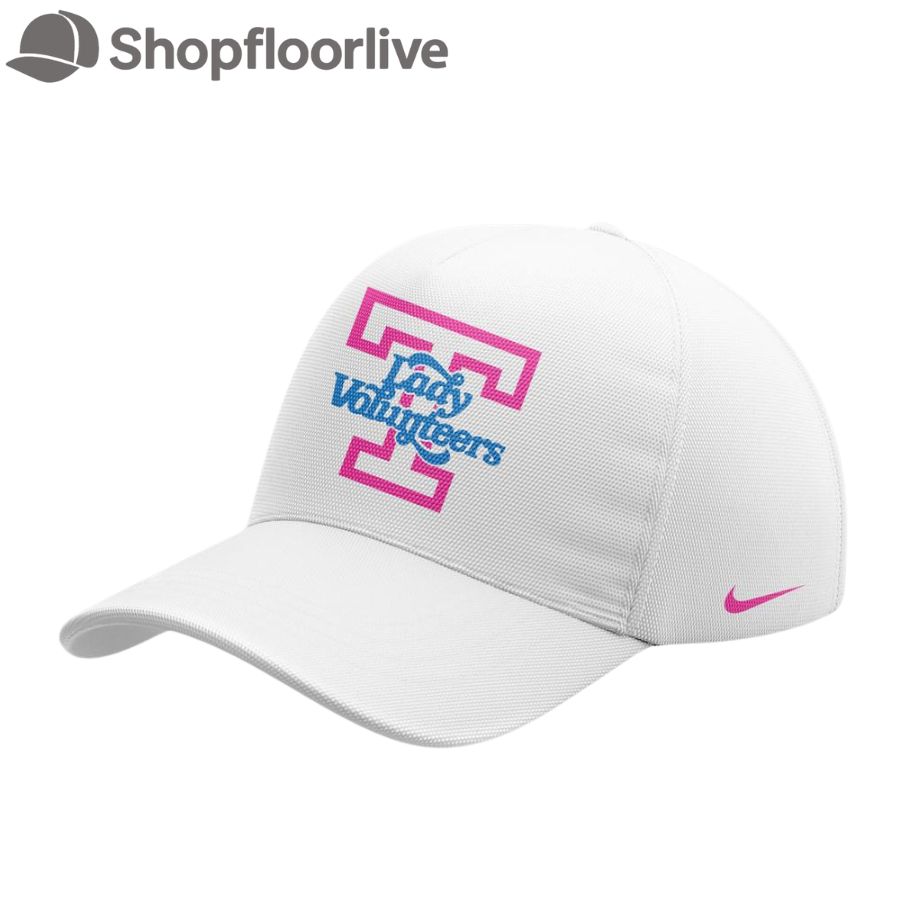 Tennessee Volunteers Limited Edition Lady Vols Basketball Fight Cancer White Cap Hats