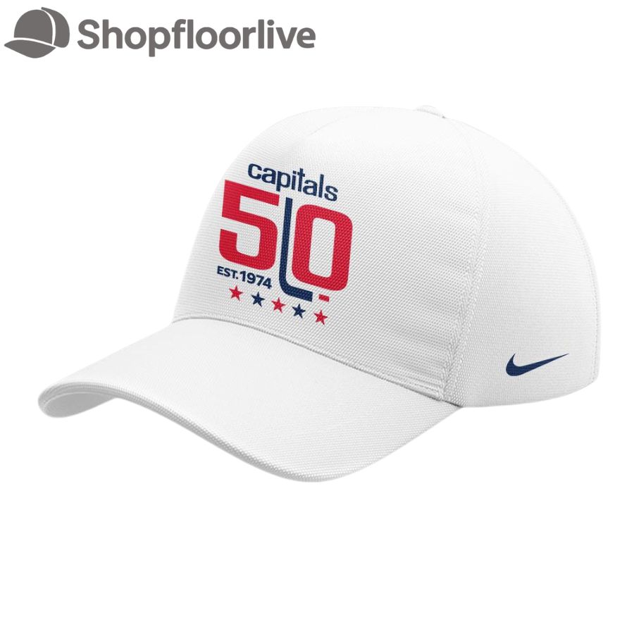 Washington Capitals 50th Anniversary Cap Hats