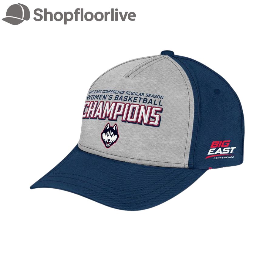 UConn Huskies 2025 Big East Womenâ€™s Basketball Regular Season Champions Cap Hats