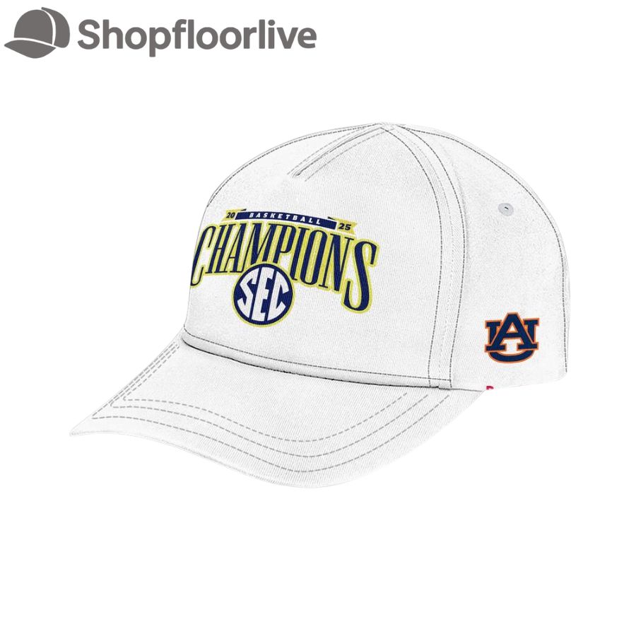 Auburn Tigers 2025 SEC Menâ€™s Basketball Regular Season Champions Cap Hats