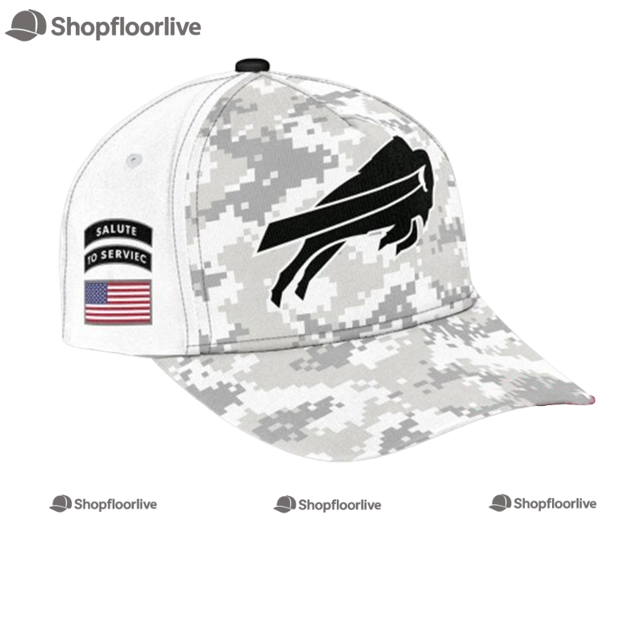 NFL Buffalo Bills Arctic Camo 2024 Salute to Service Cap