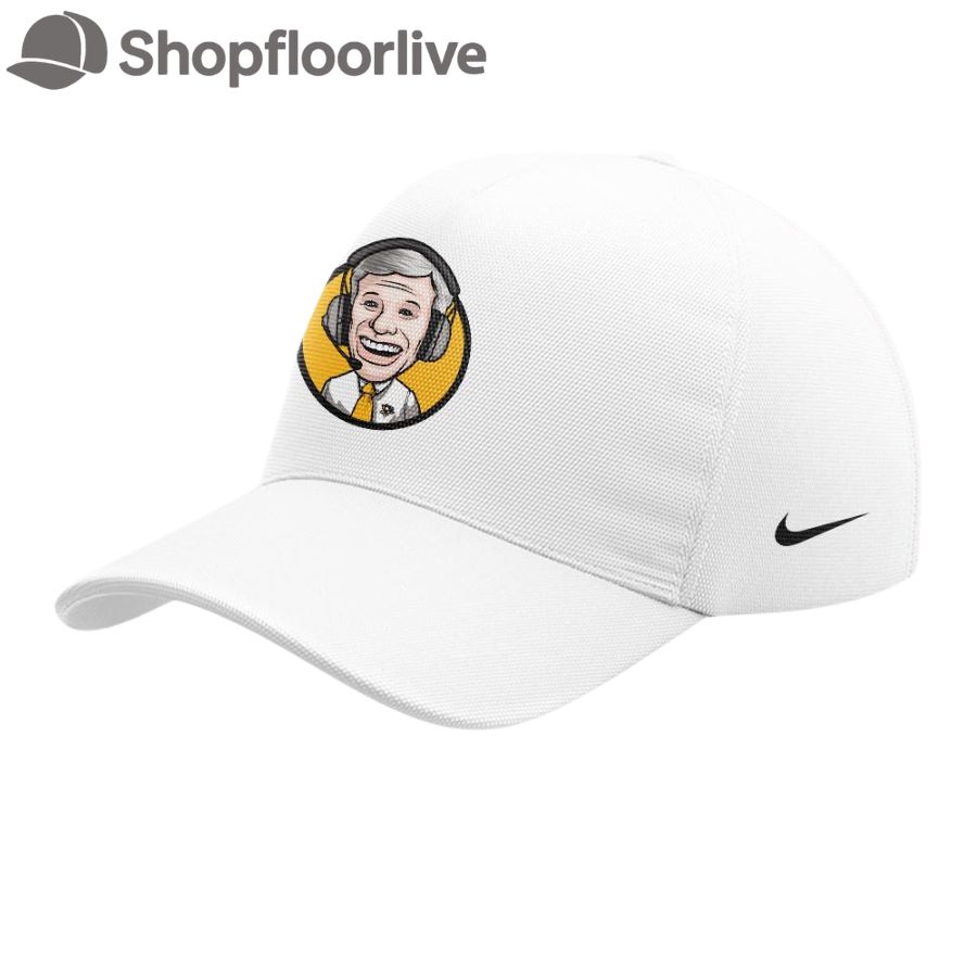 Pittsburgh Penguins Honoring The Legend Mike Lange Voice of the Penguins White 3D Caps