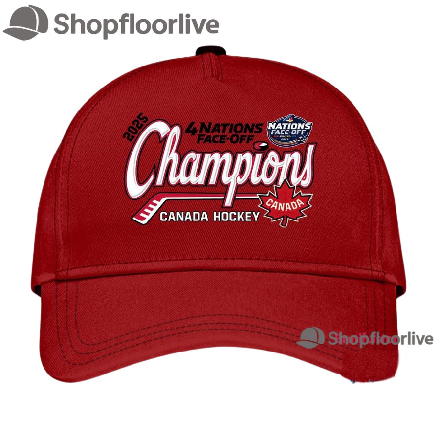 Canada Hockey 2025 4 Nation Face off Champions Second Winner Cap Hats