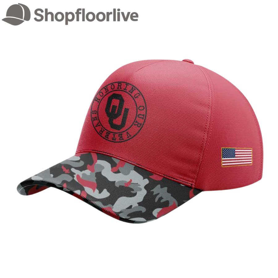Oklahoma Sooners NCAA 2025 Limited Veterans Camo Cap