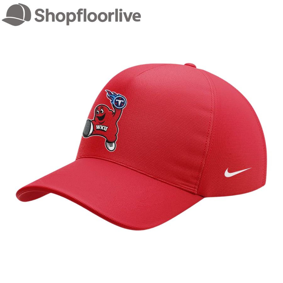 Western Kentucky Hilltoppers Tennessee Titans Night Red Cap Hats