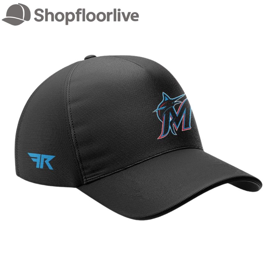 Miami Marlins x Luis Fonsi and Flo Rida 2025 New Black Cap Hats