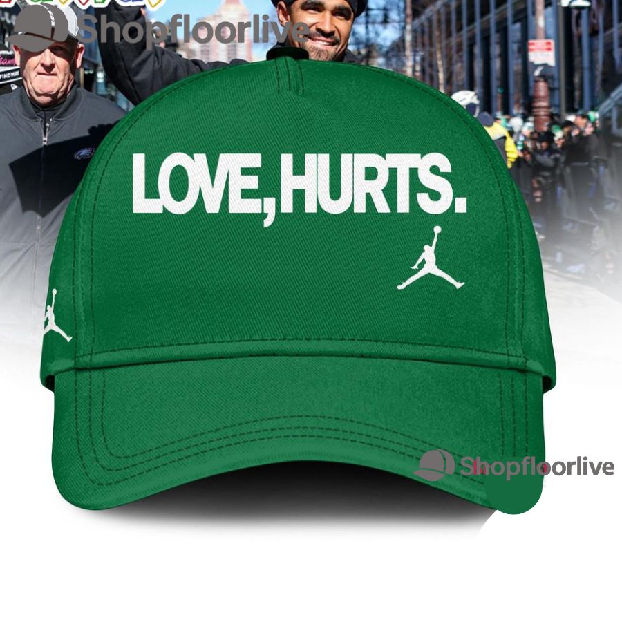 Philadelphia Eagles x Love Hurts 2025 Green Cap Hats