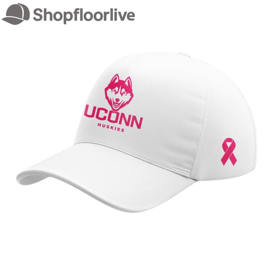 Uconn Huskies Basketball x Fight Night Cancer Limited Edition 2025 White Cap