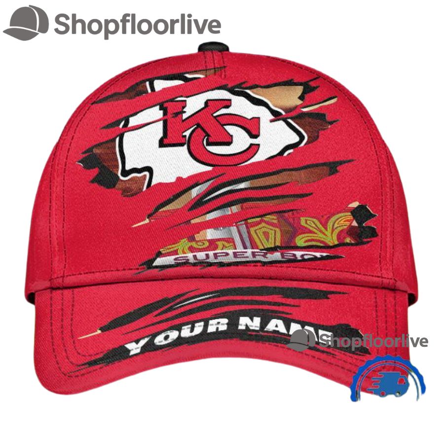 Kansas City Chiefs Super Bowl LIX 2025 Personalized Classic Cap For Fan