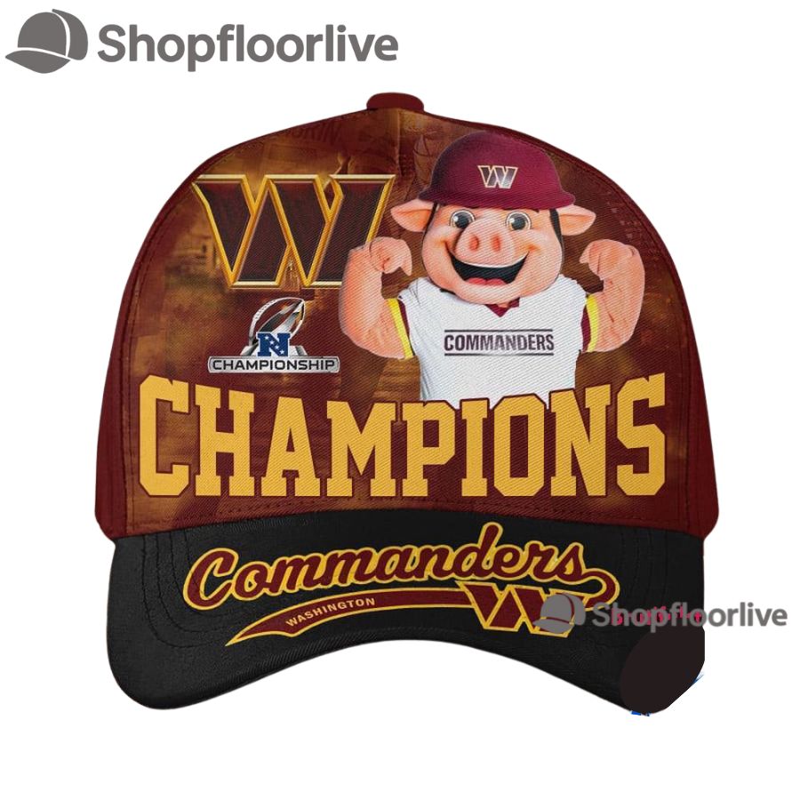Washington Commanders NFC Divisional 2025 Winners Cap Hats