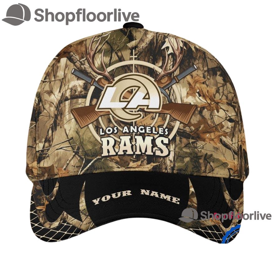 NFL Los Angeles Rams Camo Hunting Cap, Football Team Camo Hunting Hats