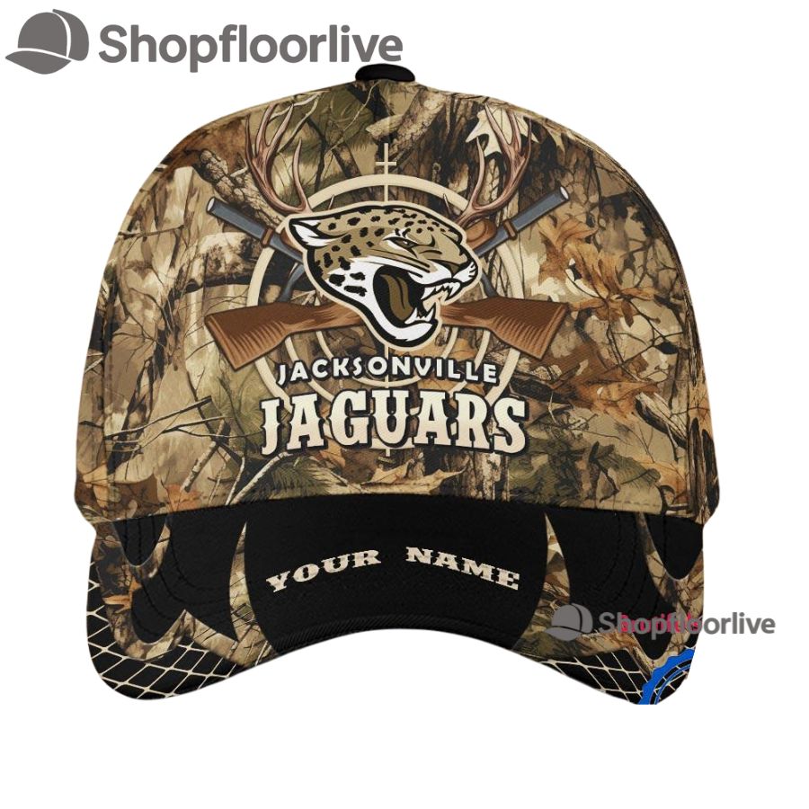 NFL Jacksonville Jaguars Camo Hunting Cap, Football Team Camo Hunting Hats