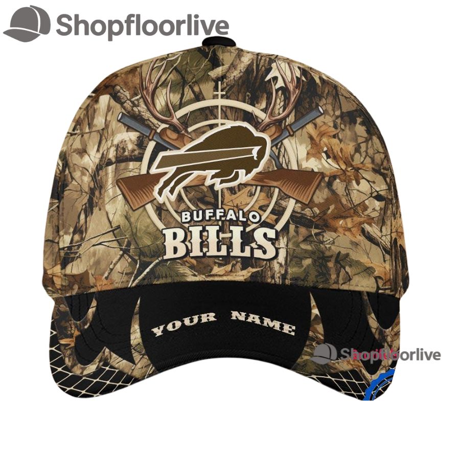 NFL Buffalo Bills Camo Hunting Cap, Football Team Camo Hunting Hats
