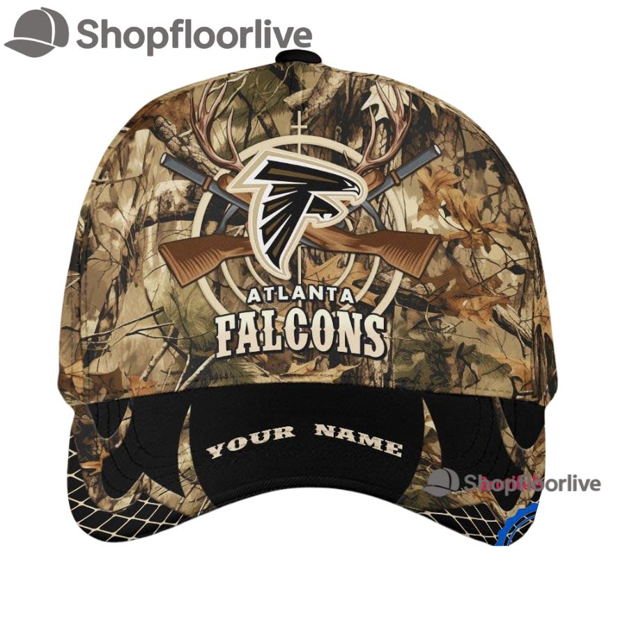 NFL Atlanta Falcons Camo Hunting Cap, Football Team Camo Hunting Hats
