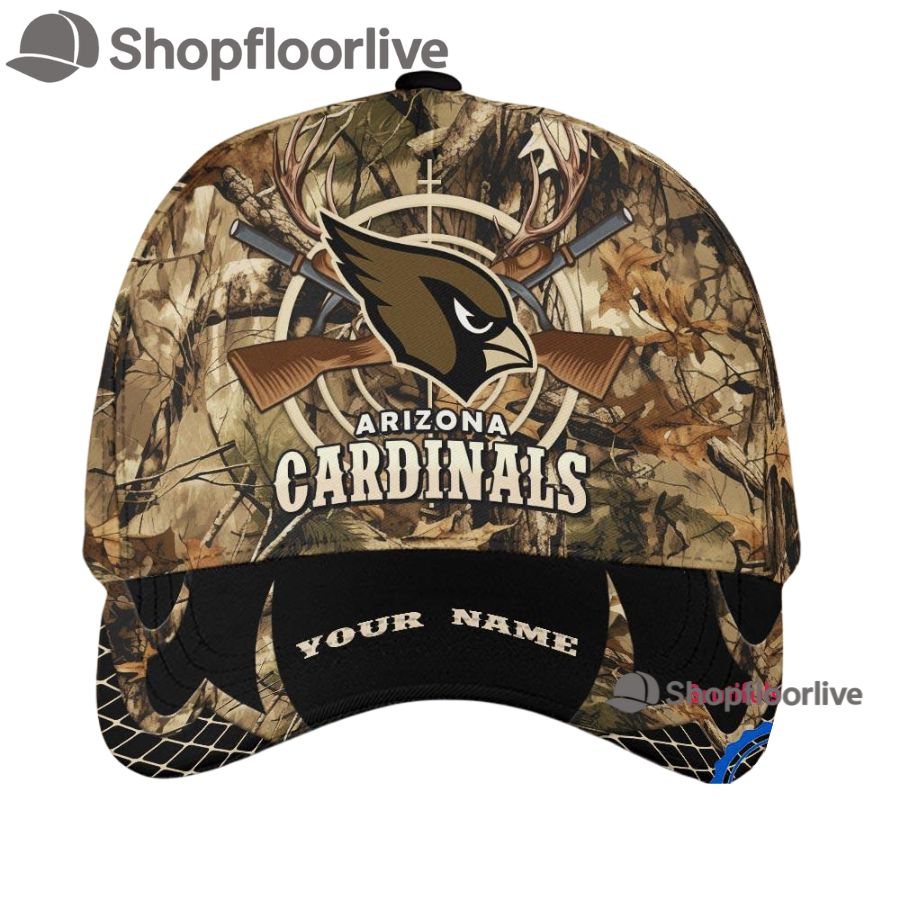 NFL Arizona Cardinals Camo Hunting Cap, Football Team Camo Hunting Hats