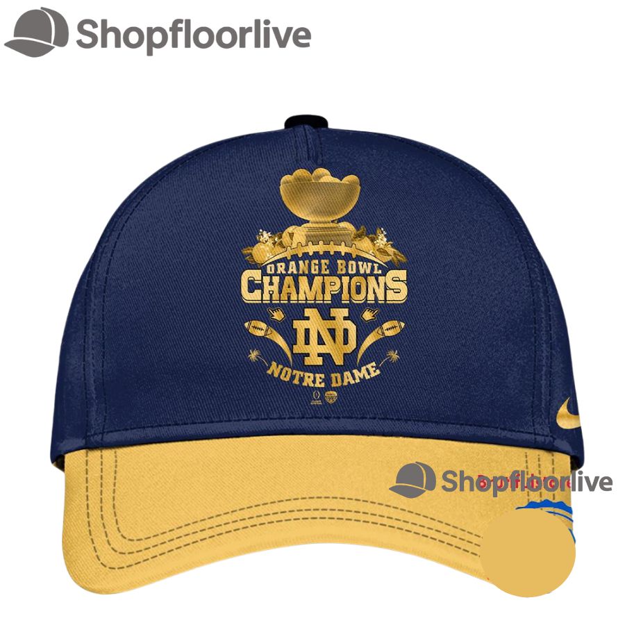Notre Dame Fighting Irish NCAA Orange Bowl Champions Limited New Cap Hats