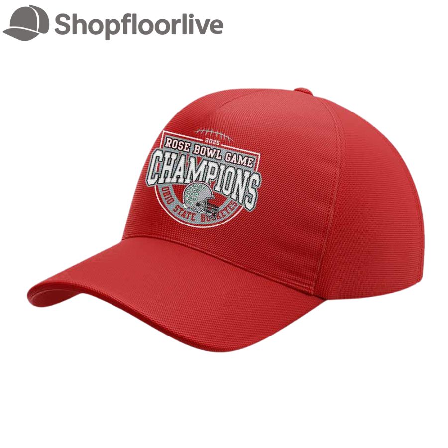 Ohio State Buckeyes Football Limited 2025 Rose Bowl Champions Red Cap