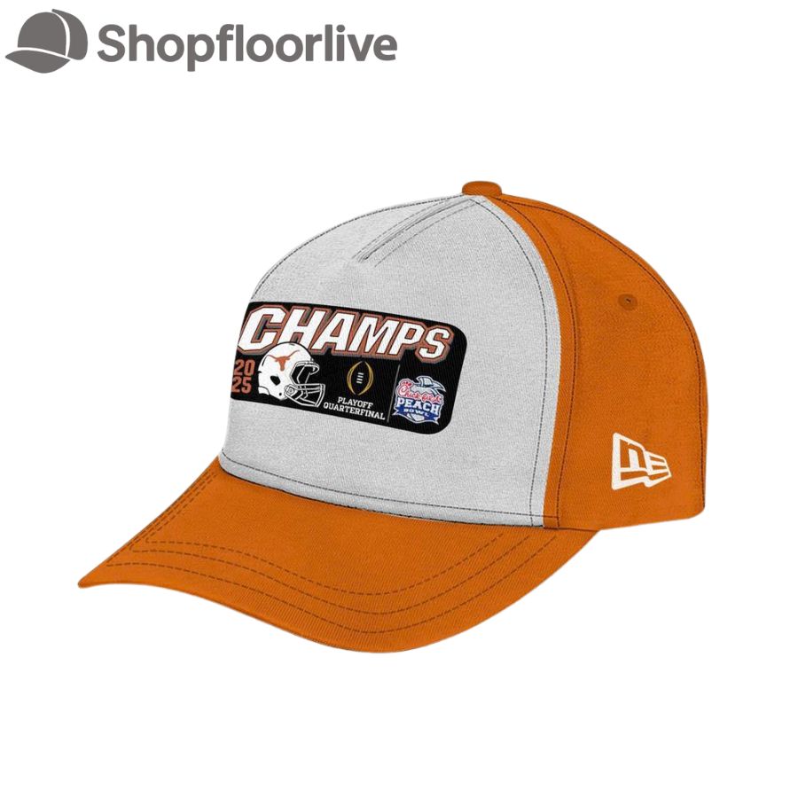 Texas Longhorns 2025 Chick-fil-A Peach Bowl Champions New Cap Hats