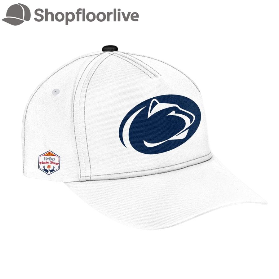 Penn State Nittany Lions FIESTA BOWL CHAMPIONS 2025 New Design White Cap Hats