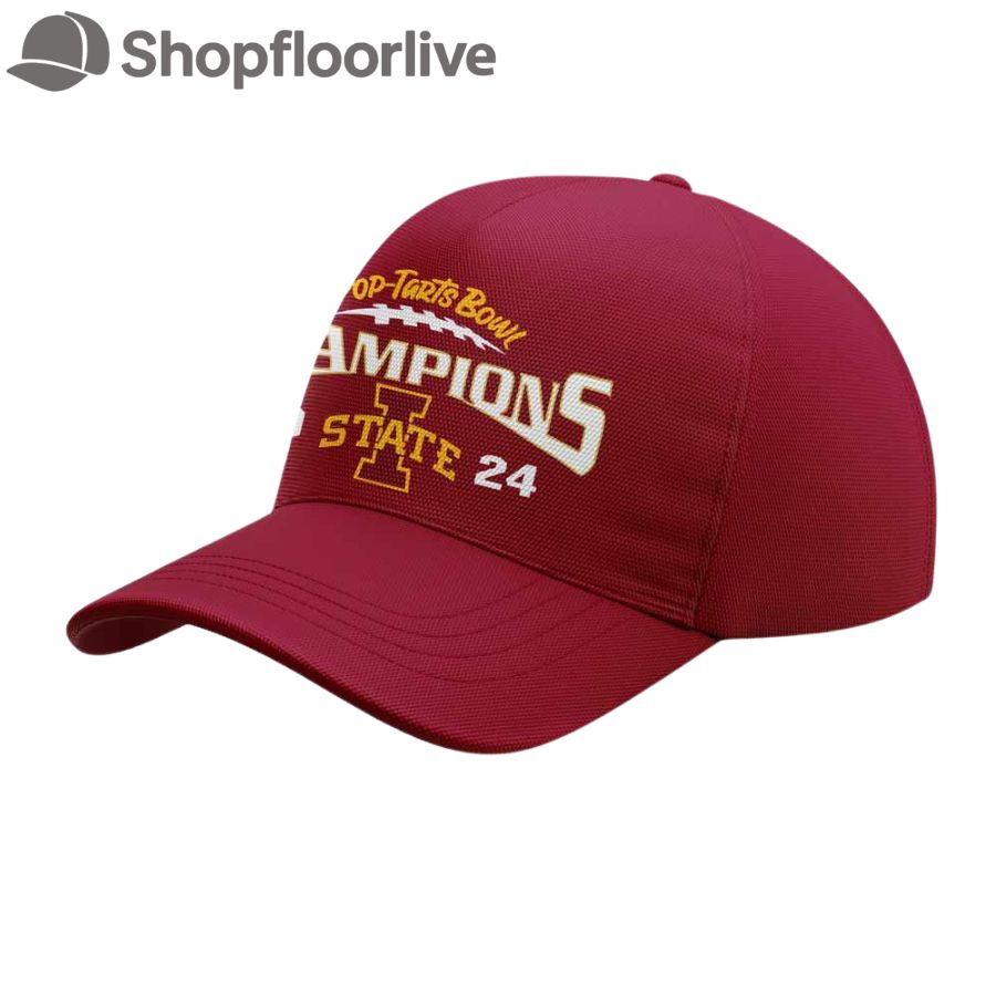 Iowa State Cyclones Football 2024 Pop Tarts Bowl Champions Limited Cap Hats