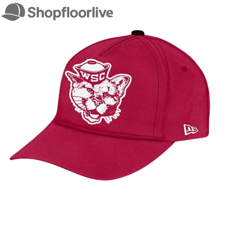 Washington State Cougars Football 2025 Limited New Design Red Cap Hats