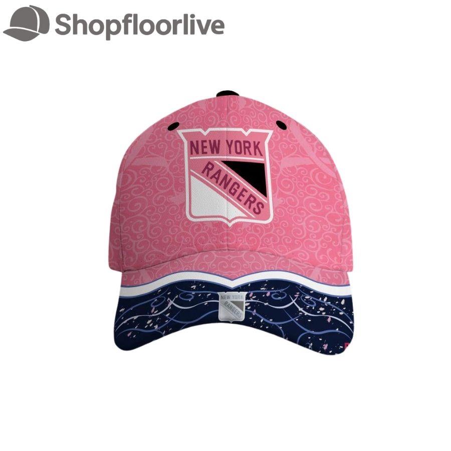 NHL New York Rangers Hockey Fights Against Cancer Design Cap