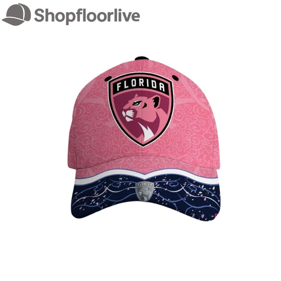 NHL Florida Panthers Hockey Fights Against Cancer Design Cap