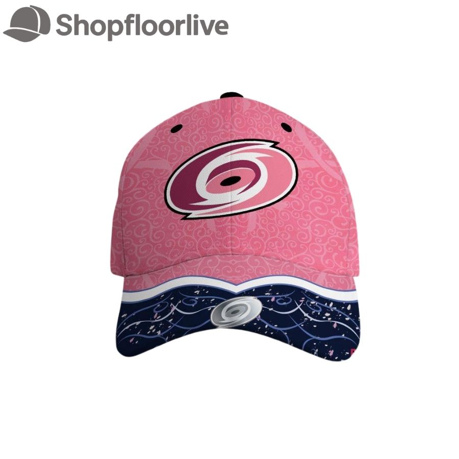 NHL Carolina Hurricanes Hockey Fights Against Cancer Design Cap