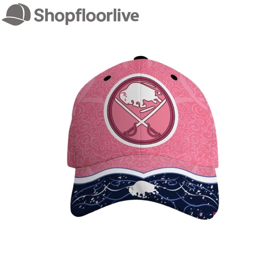 NHL Buffalo Sabres Hockey Fights Against Cancer Design Cap