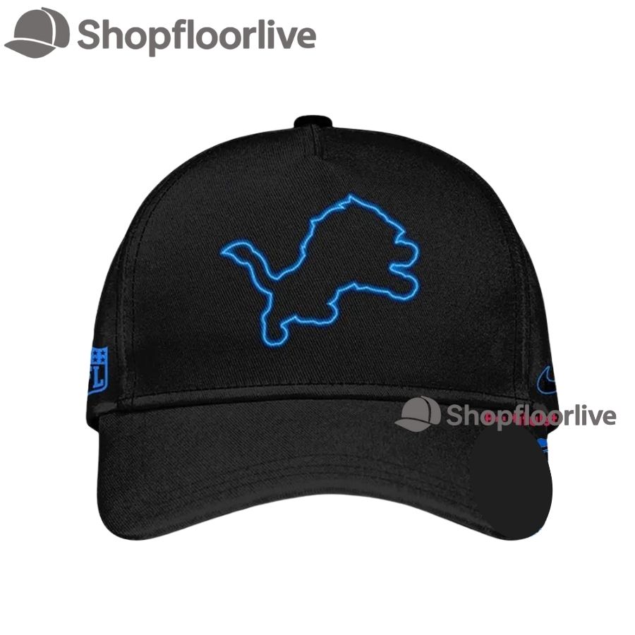 Detroit Lions Back In Black 2024 NFL Limited Cap Hats