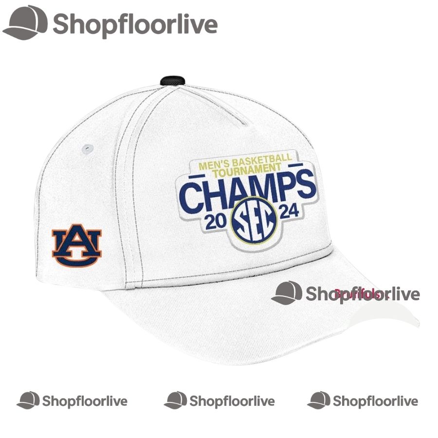 Auburn Tigers Basketball 2024 Sec Tournament Champion Cap