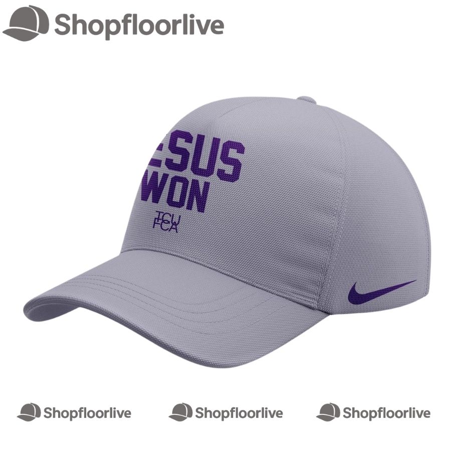 TCU Horned Frogs Football New Version 2024 Jesus Won Cap Hats