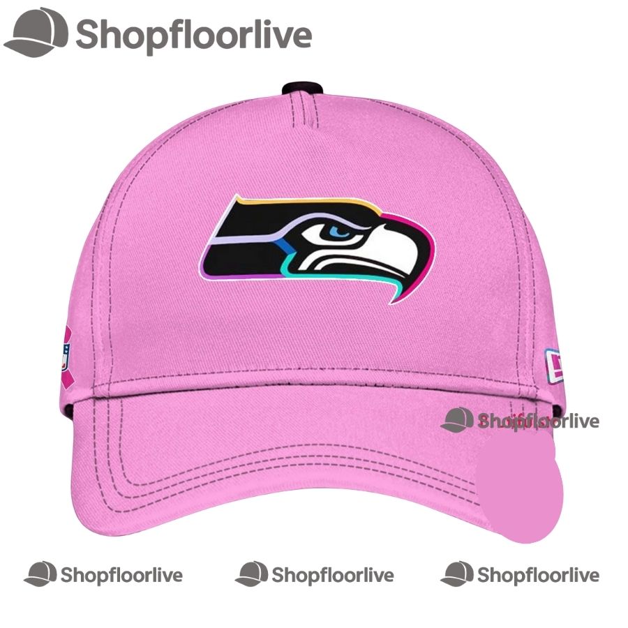 NFL Seattle Seahawks Crucial Catch Pink Breast Cancer Awareness Limited Edition Cap