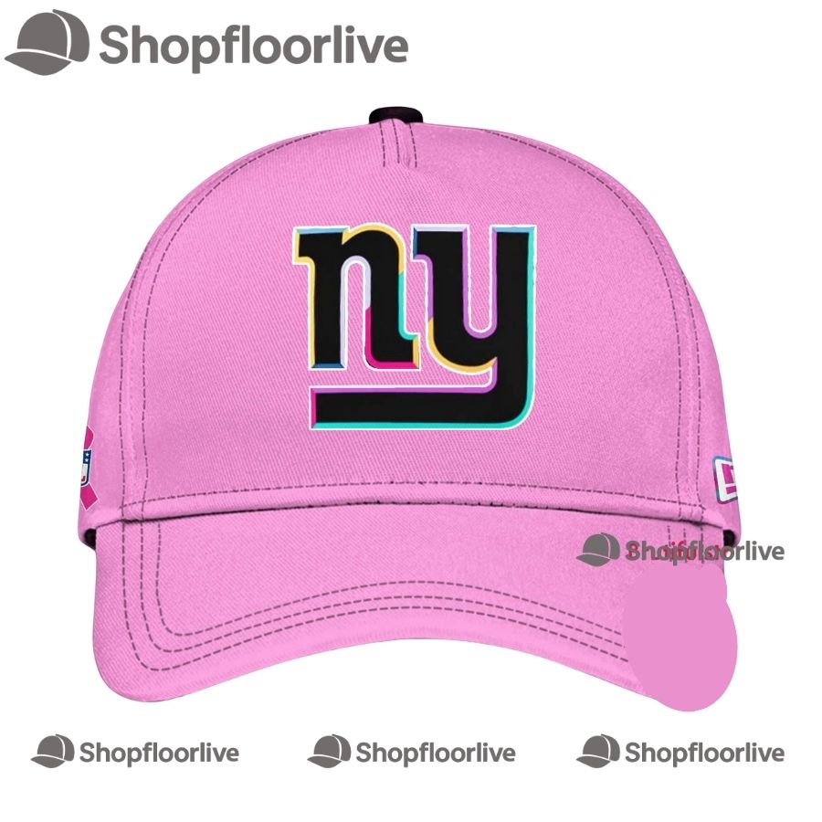 NFL New York Giants Crucial Catch Pink Breast Cancer Awareness Limited Edition Cap