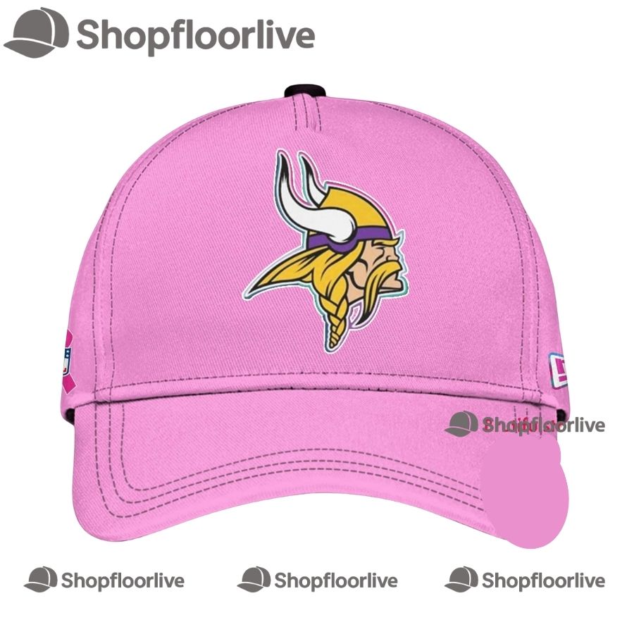 NFL Minnesota Vikings Crucial Catch Pink Breast Cancer Awareness Limited Edition Cap