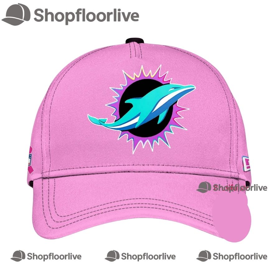 NFL Miami Dolphins Crucial Catch Pink Breast Cancer Awareness Limited Edition Cap