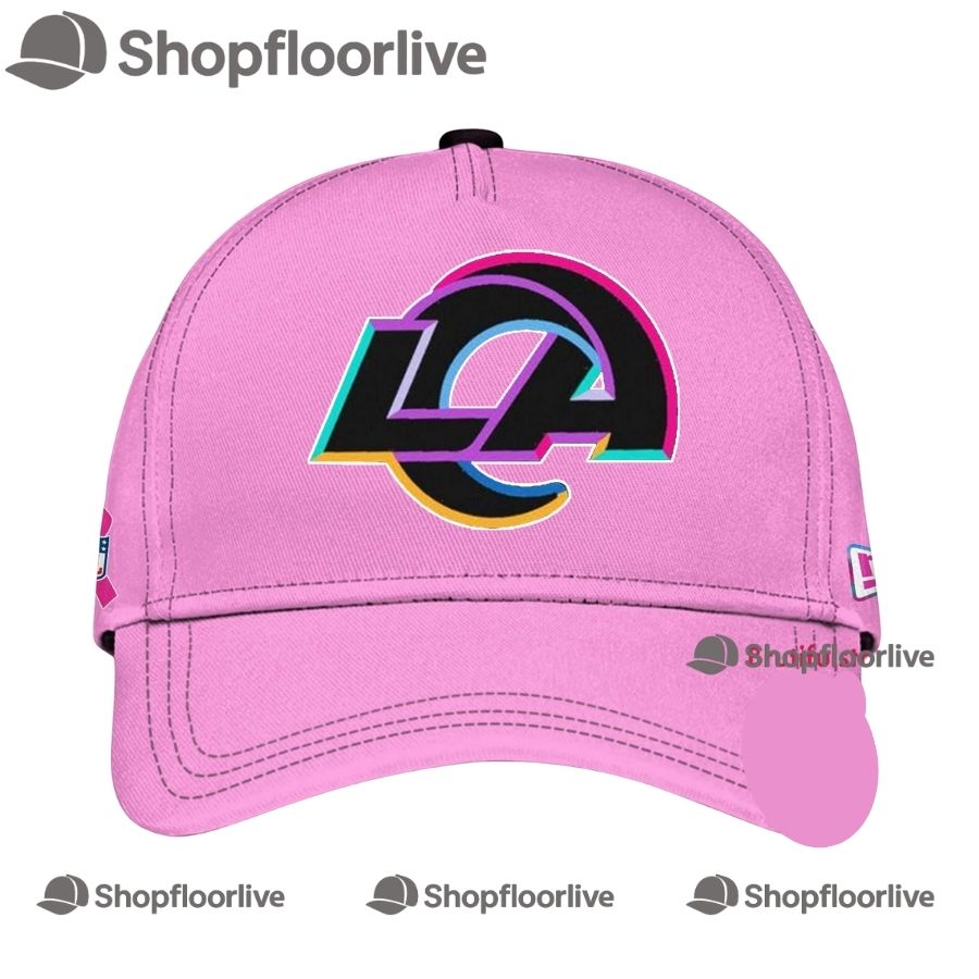 NFL Los Angeles Rams Crucial Catch Pink Breast Cancer Awareness Limited Edition Cap