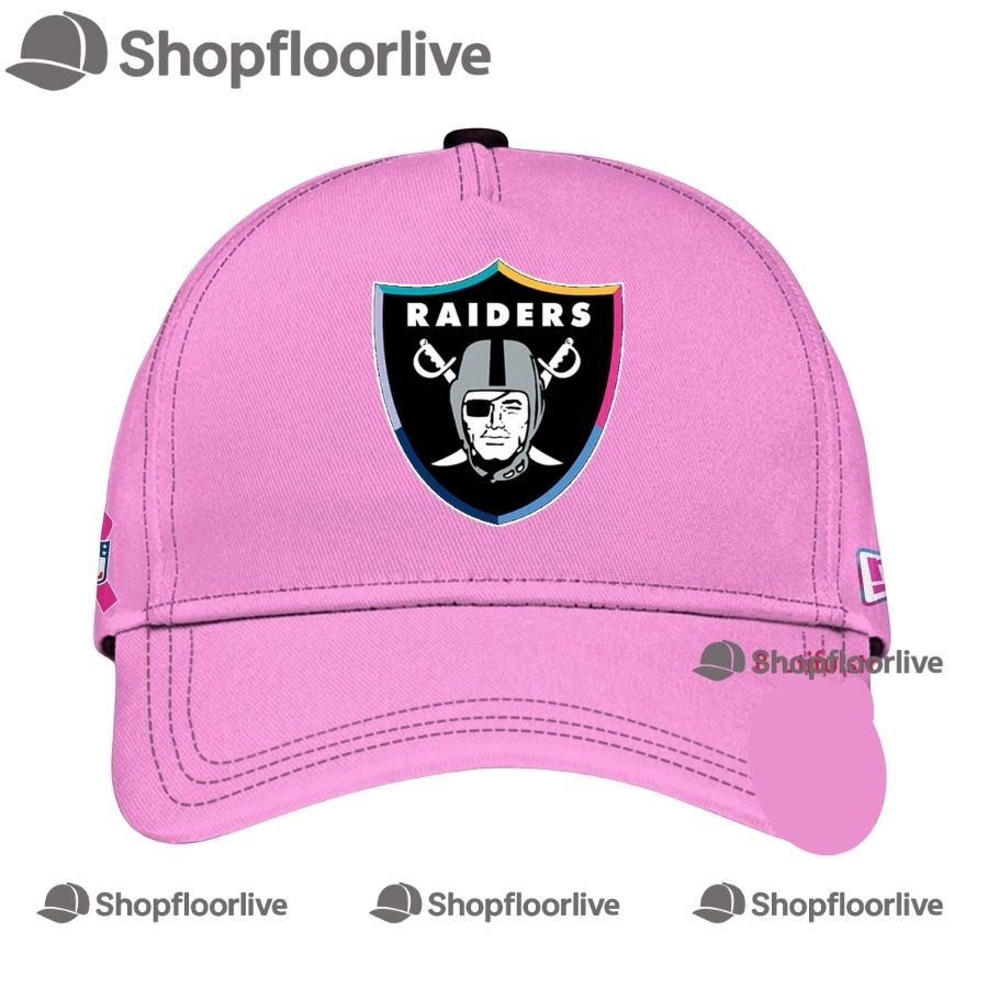 NFL Las Vegas Raiders Crucial Catch Pink Breast Cancer Awareness Limited Edition Cap