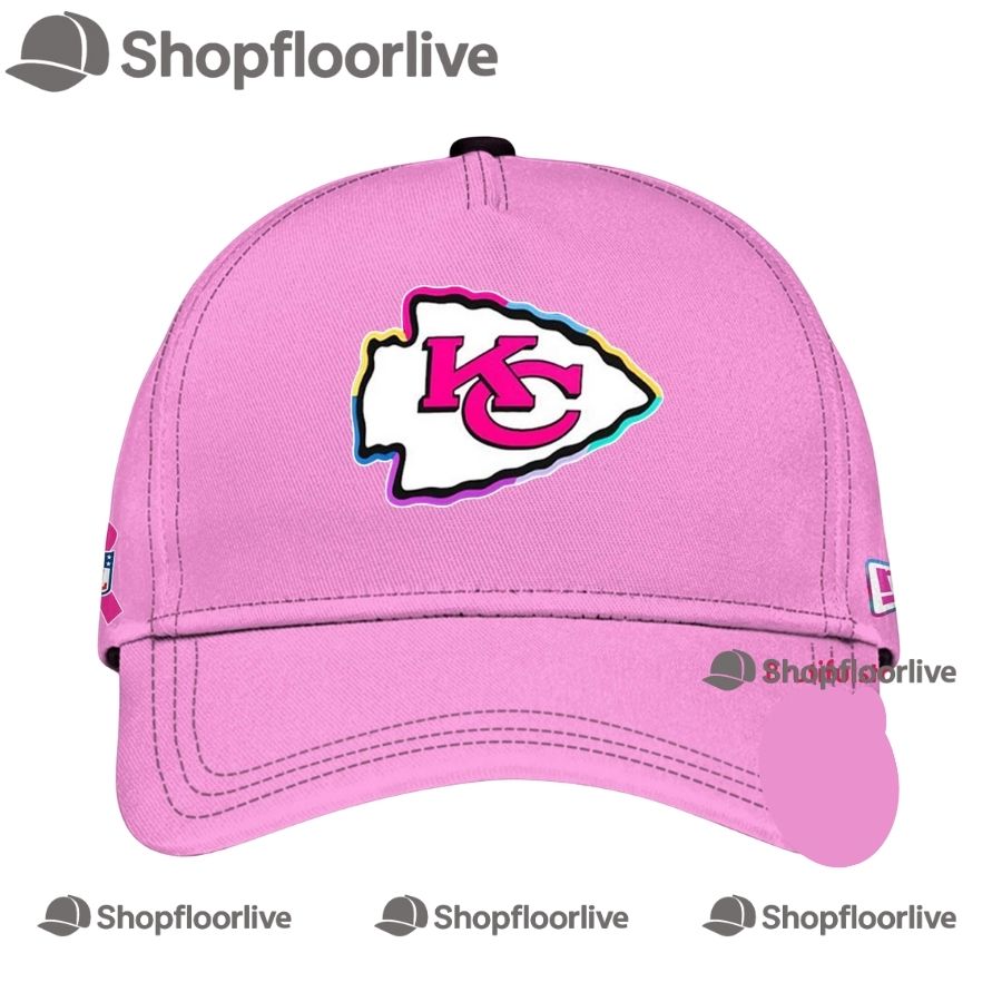 NFL Kansas City Chiefs Crucial Catch Pink Breast Cancer Awareness Limited Edition Cap