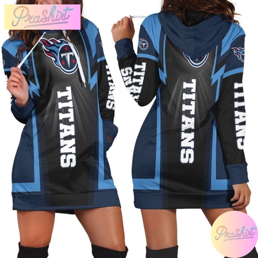 Tennessee Titans Logo Hoodie Dress Print 3D Hoodie For Women Fans